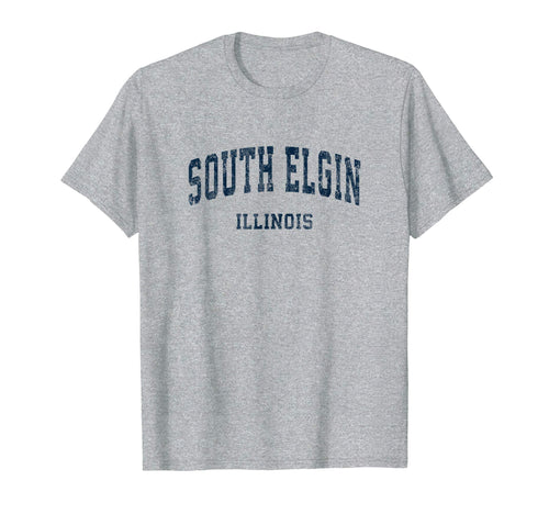South Elgin Illinois Il Varsity T-Shirt - Casual Everyday Wear Unisex - T-Shirt, Sweatshirt, Hoodie