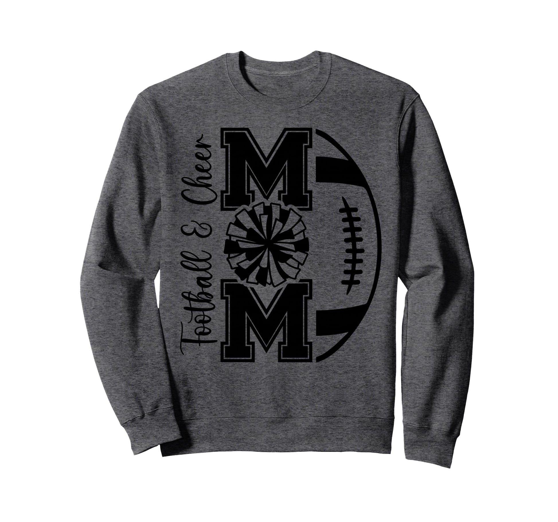 Football Cheer Mom Cheerleader Game Sweatshirt - Graphic Print for Adults - T-Shirt, Sweatshirt, Hoodie