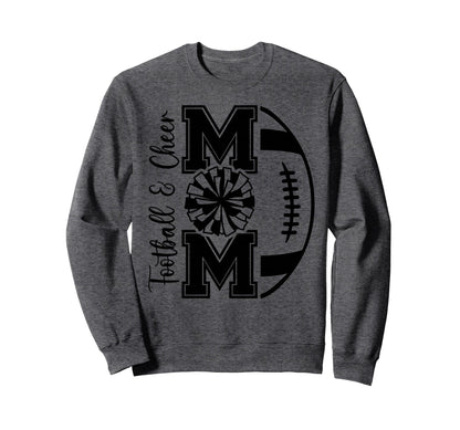Football Cheer Mom Cheerleader Game Sweatshirt - Graphic Print for Adults - T-Shirt, Sweatshirt, Hoodie