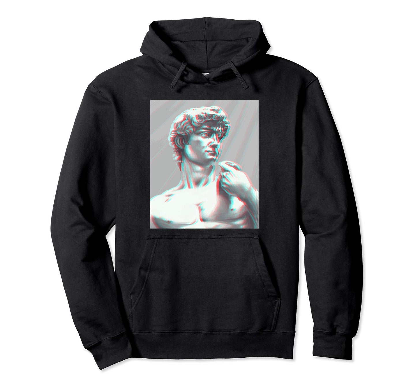 80S Glitch Vaporwave Aesthetic Greek Statue Hoodie - Novelty Apparel Unisex - T-Shirt, Sweatshirt, Hoodie