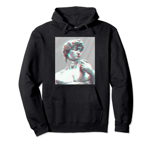 80S Glitch Vaporwave Aesthetic Greek Statue Hoodie - Novelty Apparel Unisex - T-Shirt, Sweatshirt, Hoodie