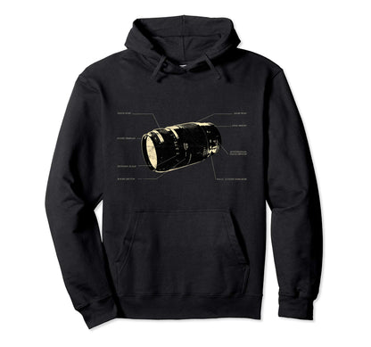 Photographer Dslr Camera Lens Hoodie - Casual Everyday Wear for Adults - T-Shirt, Sweatshirt, Hoodie