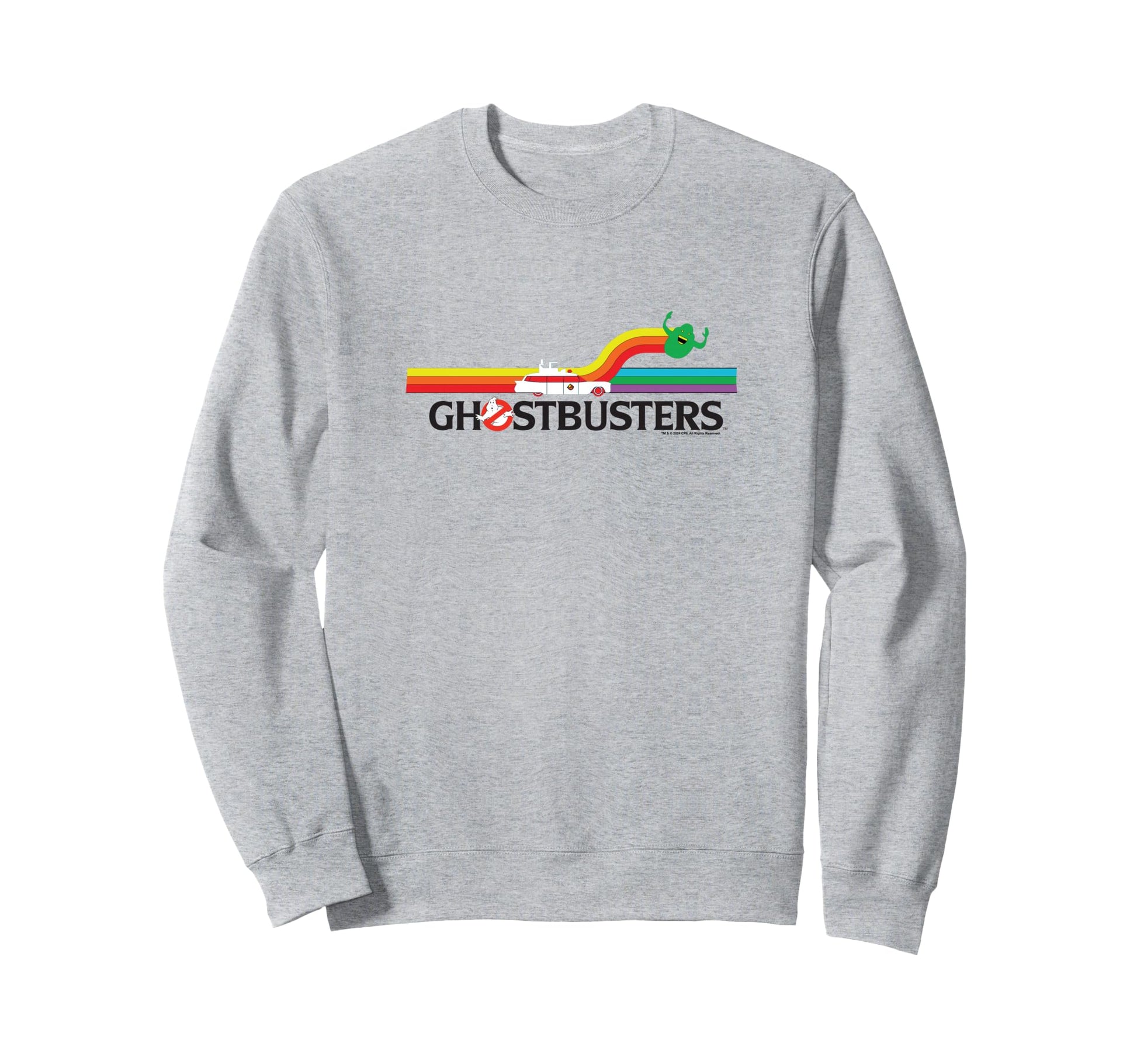 Ghostbusters Rainbow Slimer Banner Sweatshirt - Trendy Graphic Men Women - T-Shirt, Sweatshirt, Hoodie