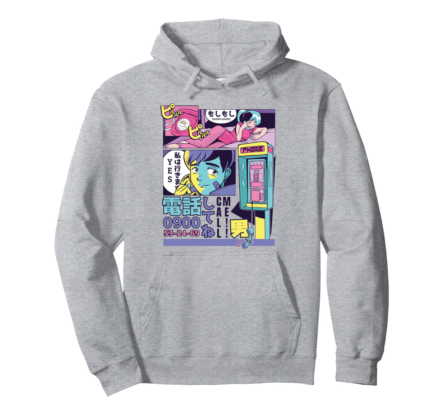 Anime Manga Cyberpunk Comic 80S 90S Hoodie - Aesthetic Graphic Unisex - T-Shirt, Sweatshirt, Hoodie