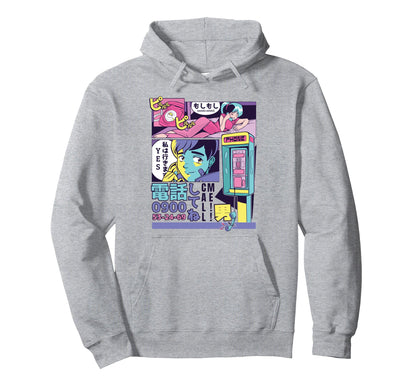 Anime Manga Cyberpunk Comic 80S 90S Hoodie - Aesthetic Graphic Unisex - T-Shirt, Sweatshirt, Hoodie