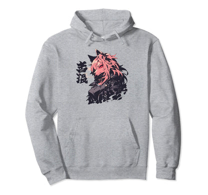 Goth Grunge Demon Anime Furry Wolf Hoodie - Casual Everyday Wear Unisex - T-Shirt, Sweatshirt, Hoodie