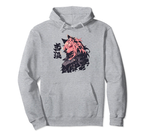 Goth Grunge Demon Anime Furry Wolf Hoodie - Casual Everyday Wear Unisex - T-Shirt, Sweatshirt, Hoodie