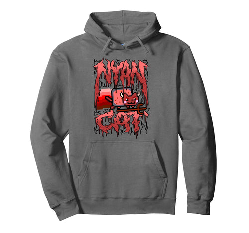 Nyan Cat Heavy Metal Devil Cat Funny Hoodie - Streetwear Style Men Women - T-Shirt, Sweatshirt, Hoodie
