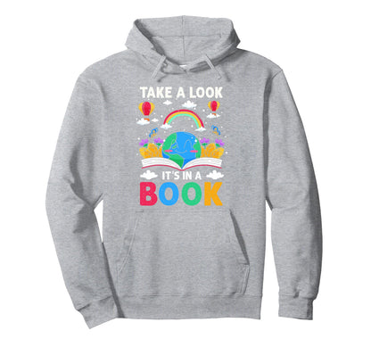 Take Its Book Reading Rainbow Hoodie - Casual Everyday Wear for Adults - T-Shirt, Sweatshirt, Hoodie