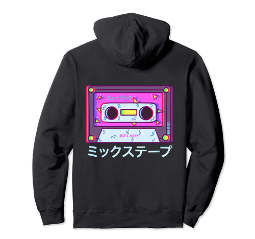80S Aesthetic Vaporwave Mixtape Hoodie - Unique Graphic for Adults - T-Shirt, Sweatshirt, Hoodie