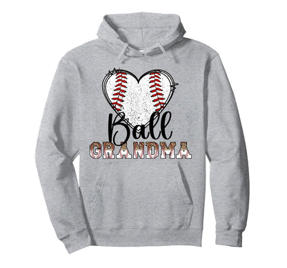 Ball Grandma Baseball Grandma Baseball Hoodie - Trendy Graphic Unisex - T-Shirt, Sweatshirt, Hoodie