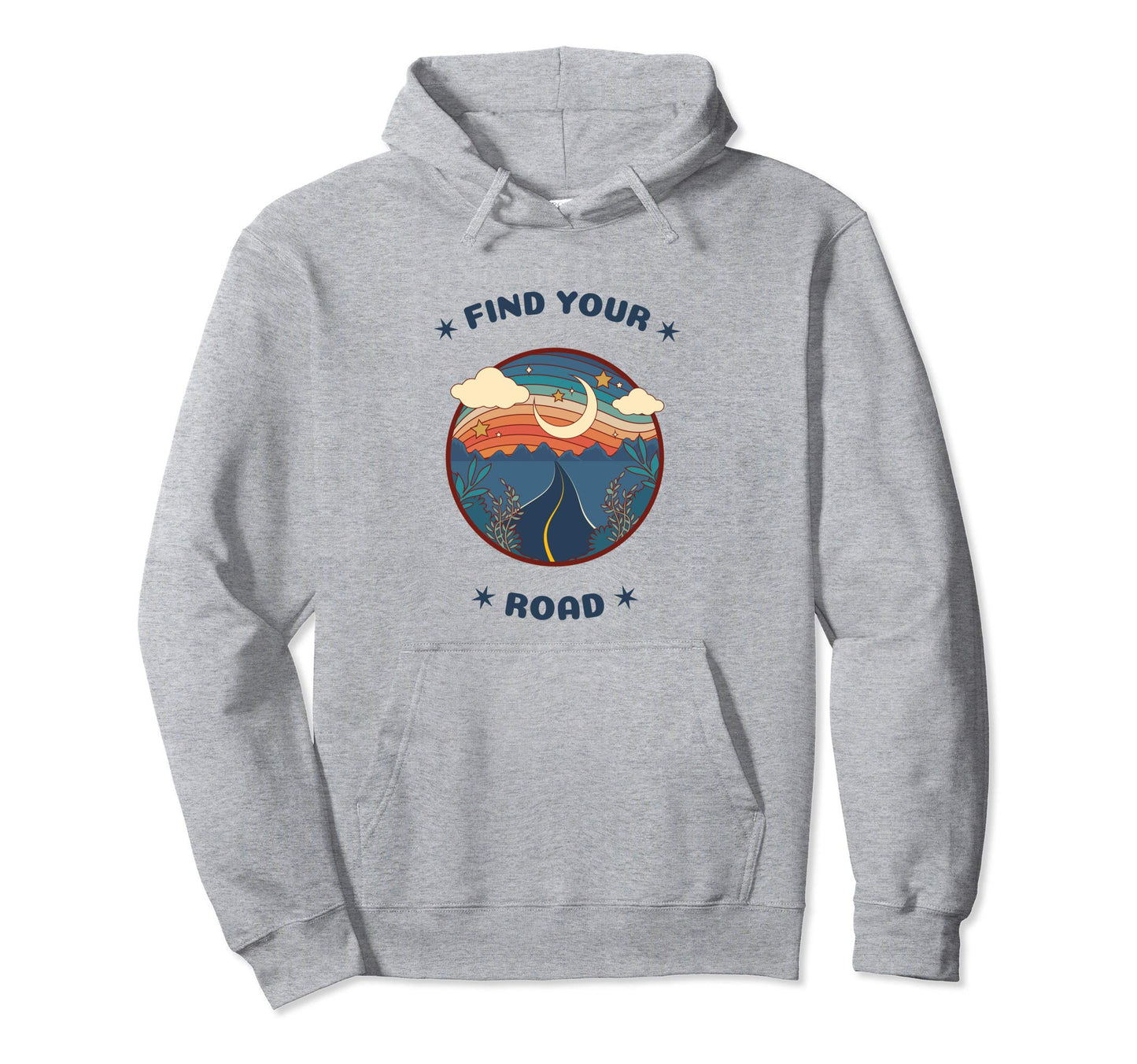 Find Your Road Boho Hippie Hoodie - Graphic Print Unisex - T-Shirt, Sweatshirt, Hoodie