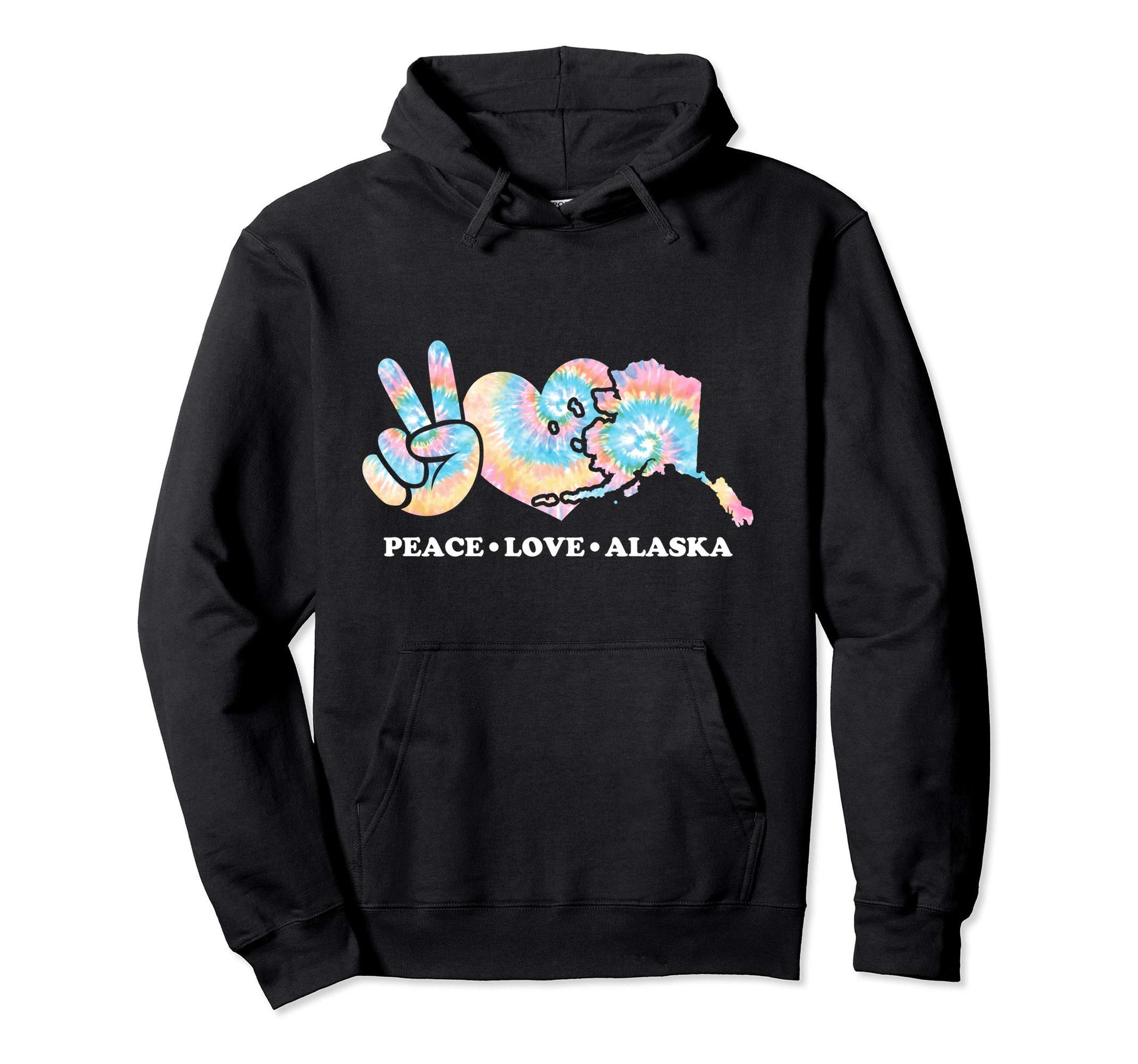 Peace Love And Alaska Hoodie - Aesthetic Graphic for Adults - T-Shirt, Sweatshirt, Hoodie