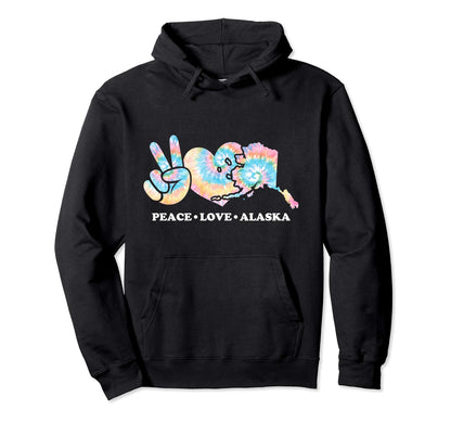 Peace Love And Alaska Hoodie - Aesthetic Graphic for Adults - T-Shirt, Sweatshirt, Hoodie