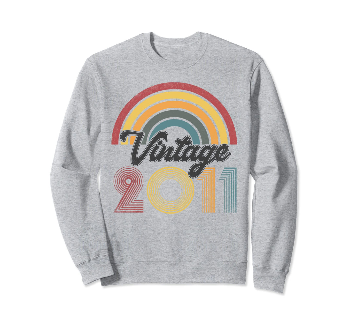 12Th Birthday Gifts 2011 Rainbow Sweatshirt - Fun Novelty Design Unisex - T-Shirt, Sweatshirt, Hoodie