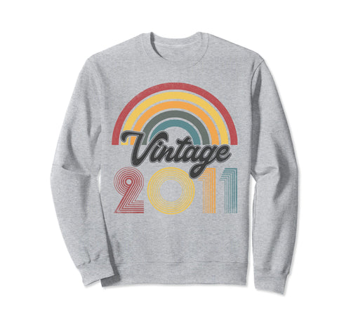 12Th Birthday Gifts 2011 Rainbow Sweatshirt - Fun Novelty Design Unisex - T-Shirt, Sweatshirt, Hoodie