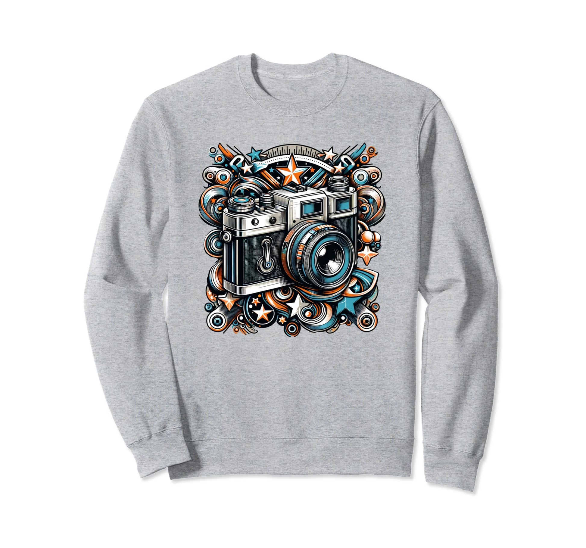 Photography Camera Sweatshirt - Graphic Print for Adults - T-Shirt, Sweatshirt, Hoodie