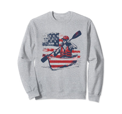 Usa Flag 2024 Mothers Day Canoe Mom Sweatshirt - Minimalist Print Unisex - T-Shirt, Sweatshirt, Hoodie