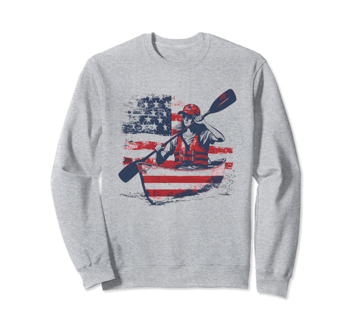 Usa Flag 2024 Mothers Day Canoe Mom Sweatshirt - Minimalist Print Unisex - T-Shirt, Sweatshirt, Hoodie