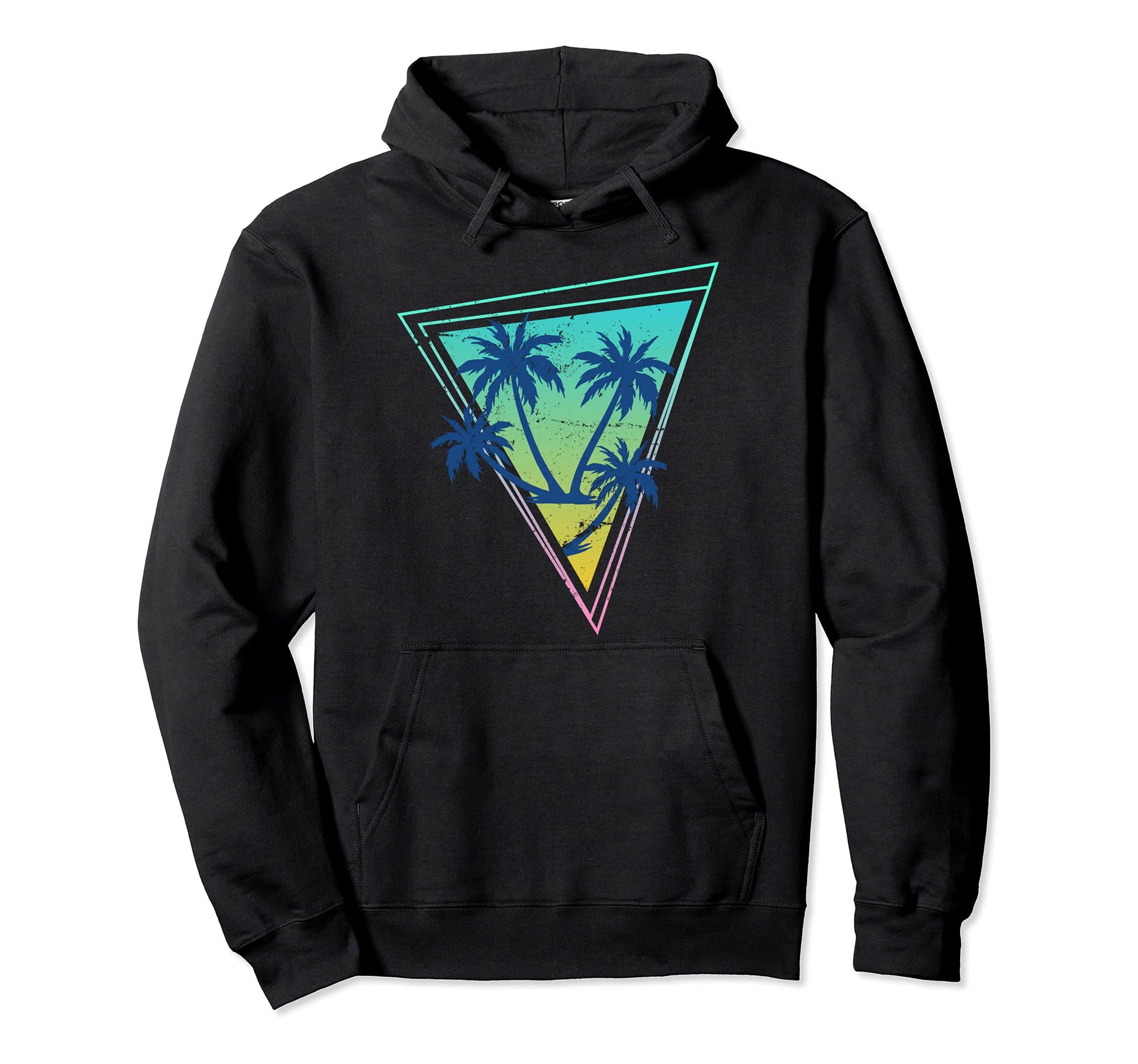 Tropical 80S Art Palm Trees 90S Aesthetic Hoodie - Custom Art Print Unisex - T-Shirt, Sweatshirt, Hoodie