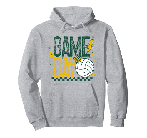 Volleyball Game Day Volleyball Mom Green Hoodie - Minimalist Print Unisex - T-Shirt, Sweatshirt, Hoodie