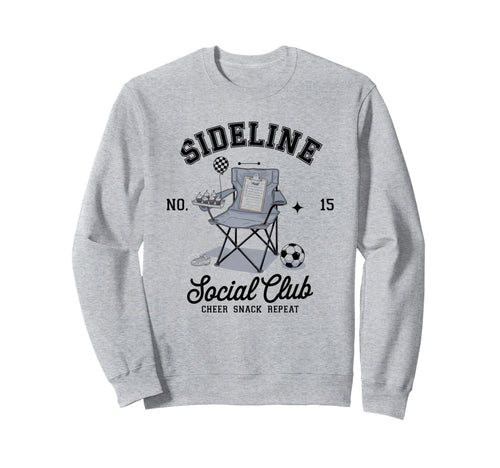 Sideline Social Club Soccer Mom Game Sweatshirt - Custom Art Print Unisex - T-Shirt, Sweatshirt, Hoodie