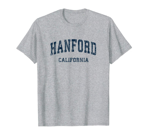 Hanford California Ca Varsity T-Shirt - Fun Novelty Design for Adults - T-Shirt, Sweatshirt, Hoodie