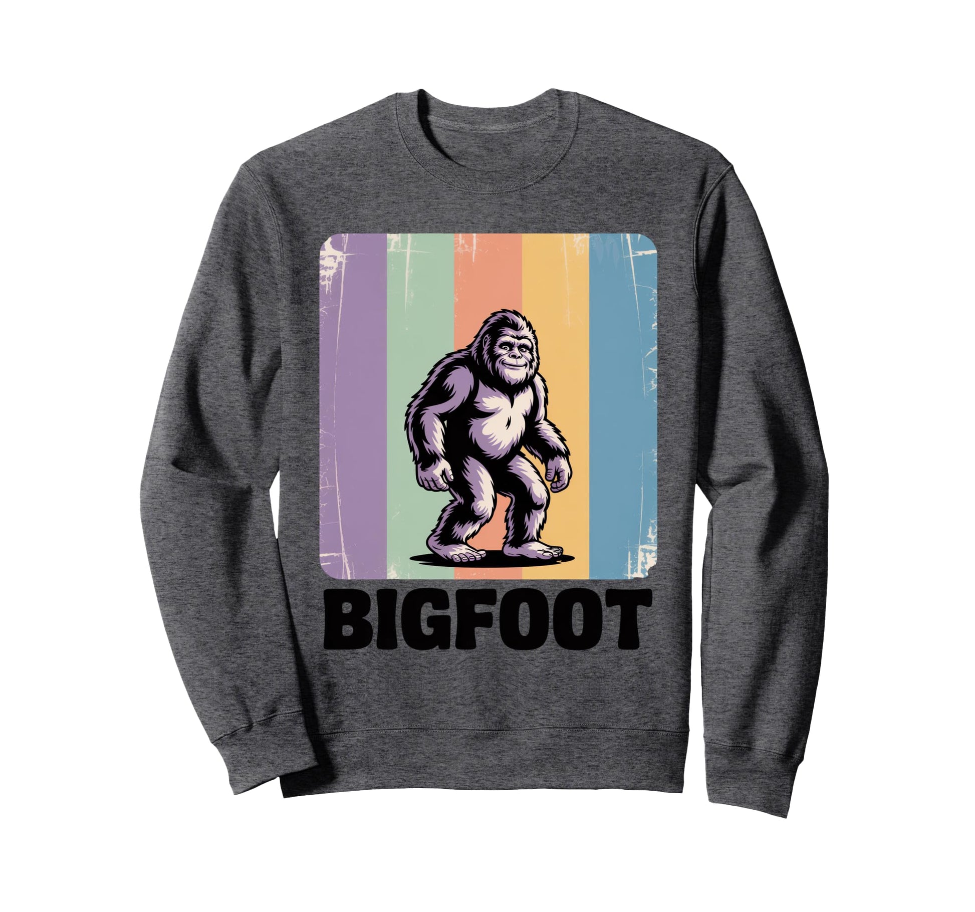 Bigfoot Rainbow Sweatshirt - Streetwear Style for Adults - T-Shirt, Sweatshirt, Hoodie