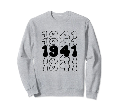 83 Year Old Groovy 83Rd Birthday Sweatshirt - Trendy Graphic Men Women - T-Shirt, Sweatshirt, Hoodie