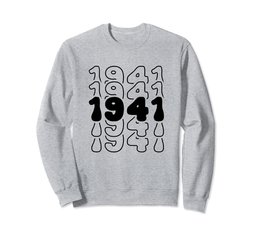 83 Year Old Groovy 83Rd Birthday Sweatshirt - Trendy Graphic Men Women - T-Shirt, Sweatshirt, Hoodie