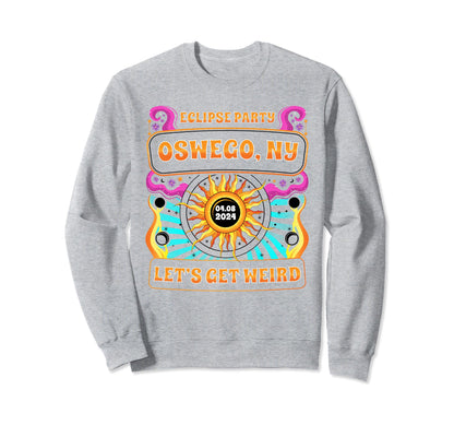 Oswego Ny Total Solar Eclipse Sweatshirt - Casual Everyday Wear Men Women - T-Shirt, Sweatshirt, Hoodie
