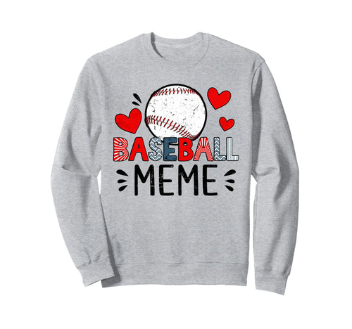 Baseball Meme Baseball Player Sweatshirt - Minimalist Print Men Women - T-Shirt, Sweatshirt, Hoodie