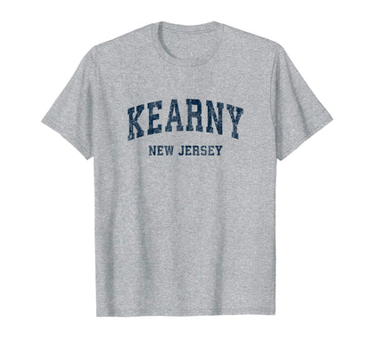 Kearny New Jersey Nj Varsity Sports Navy T-Shirt - Trendy Graphic Unisex - T-Shirt, Sweatshirt, Hoodie