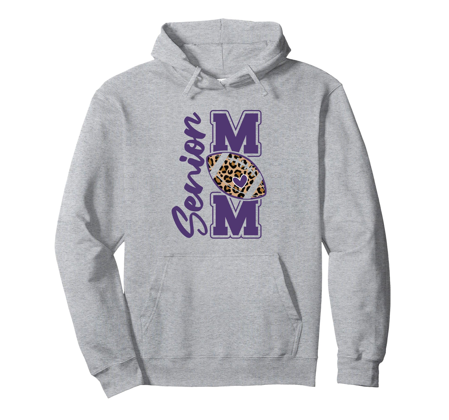 Leopard White And Purple High School Hoodie - Unique Graphic for Adults - T-Shirt, Sweatshirt, Hoodie
