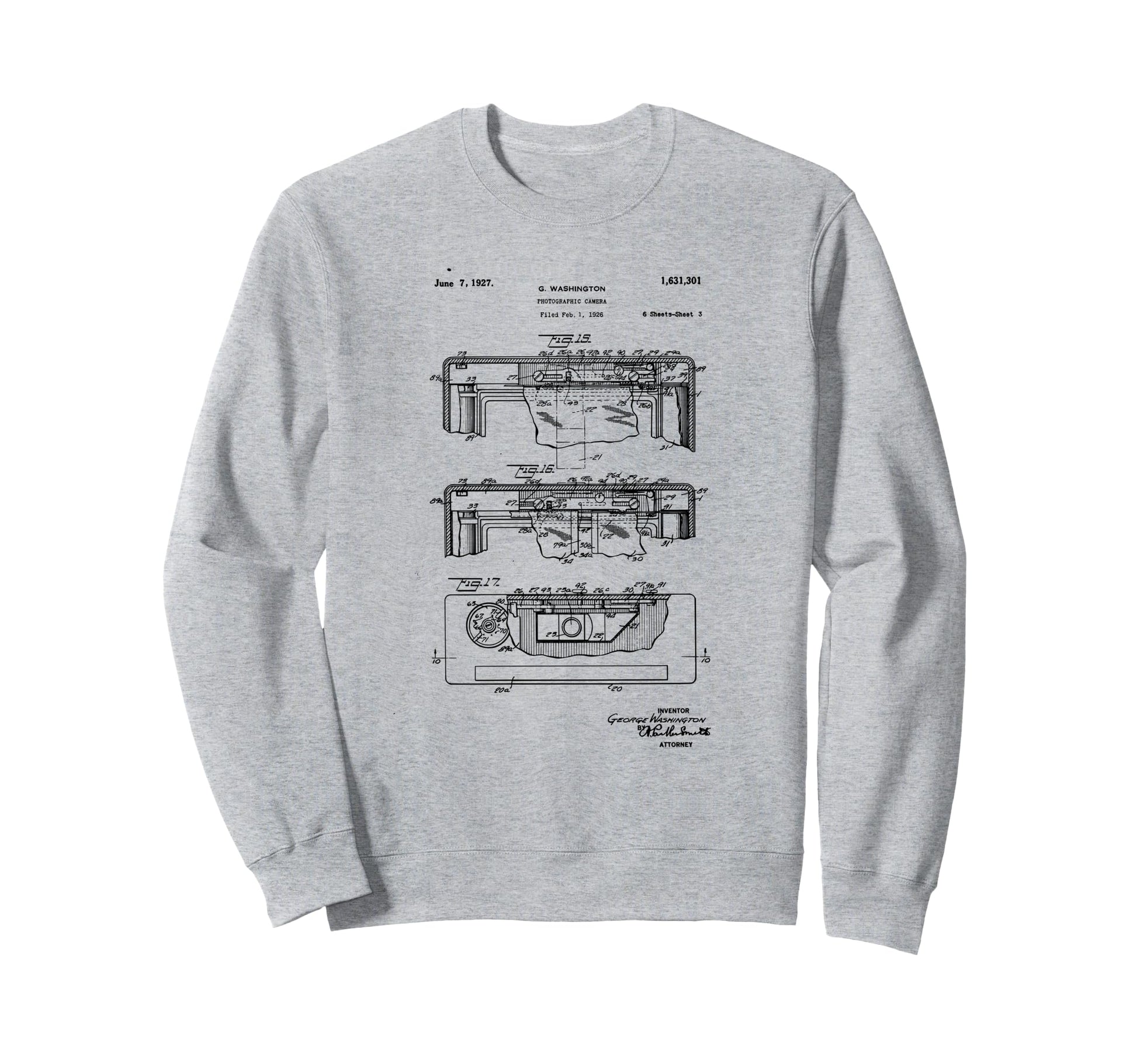 Camera Photographic Patent 1927 Sweatshirt - Casual Everyday Wear Unisex - T-Shirt, Sweatshirt, Hoodie