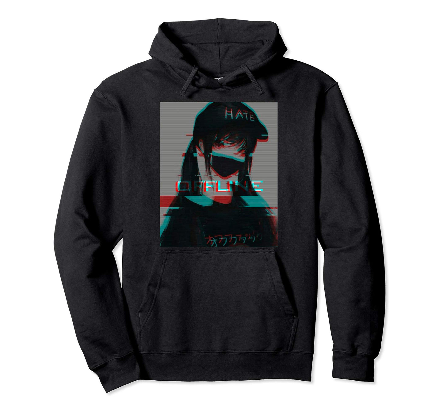 Aesthetic Vaporwave Japanese Hoodie - Aesthetic Graphic for Adults - T-Shirt, Sweatshirt, Hoodie