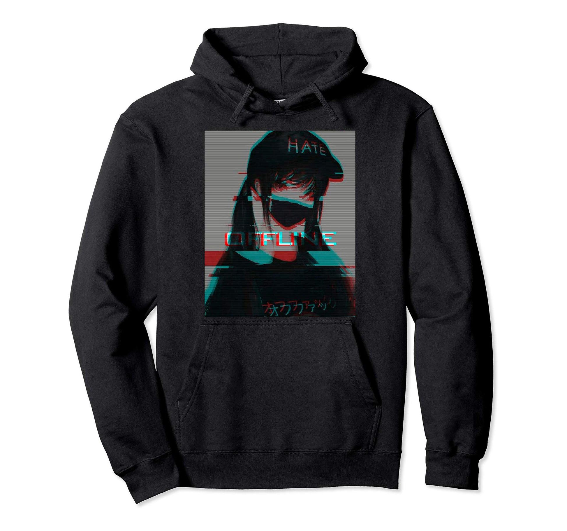 Aesthetic Vaporwave Japanese Hoodie - Aesthetic Graphic for Adults - T-Shirt, Sweatshirt, Hoodie