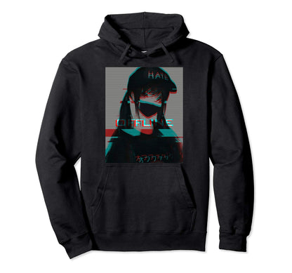 Aesthetic Vaporwave Japanese Hoodie - Aesthetic Graphic for Adults - T-Shirt, Sweatshirt, Hoodie