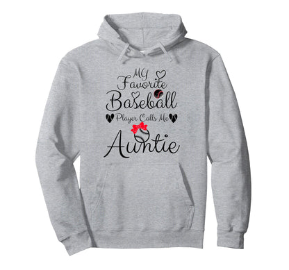 My Favorite Baseball Player Calls Me Hoodie - Trendy Graphic Men Women - T-Shirt, Sweatshirt, Hoodie