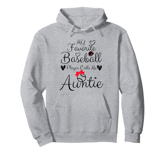 My Favorite Baseball Player Calls Me Hoodie - Trendy Graphic Men Women - T-Shirt, Sweatshirt, Hoodie