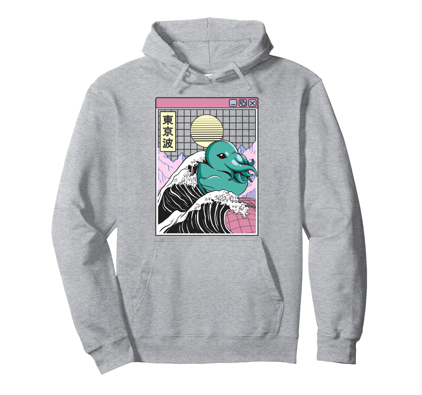 Sea Monster Rubber Duck Kanagawa Wave Hoodie - Streetwear Style Unisex - T-Shirt, Sweatshirt, Hoodie