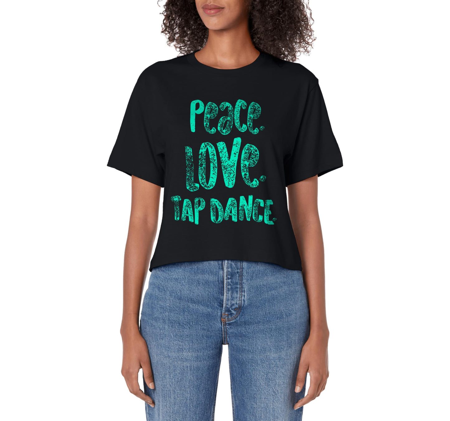 Peace Love Tap Dance Tap Dancers Gift Hoodie - Custom Art Print for Adults - T-Shirt, Sweatshirt, Hoodie