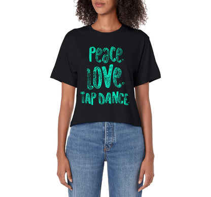 Peace Love Tap Dance Tap Dancers Gift Hoodie - Custom Art Print for Adults - T-Shirt, Sweatshirt, Hoodie