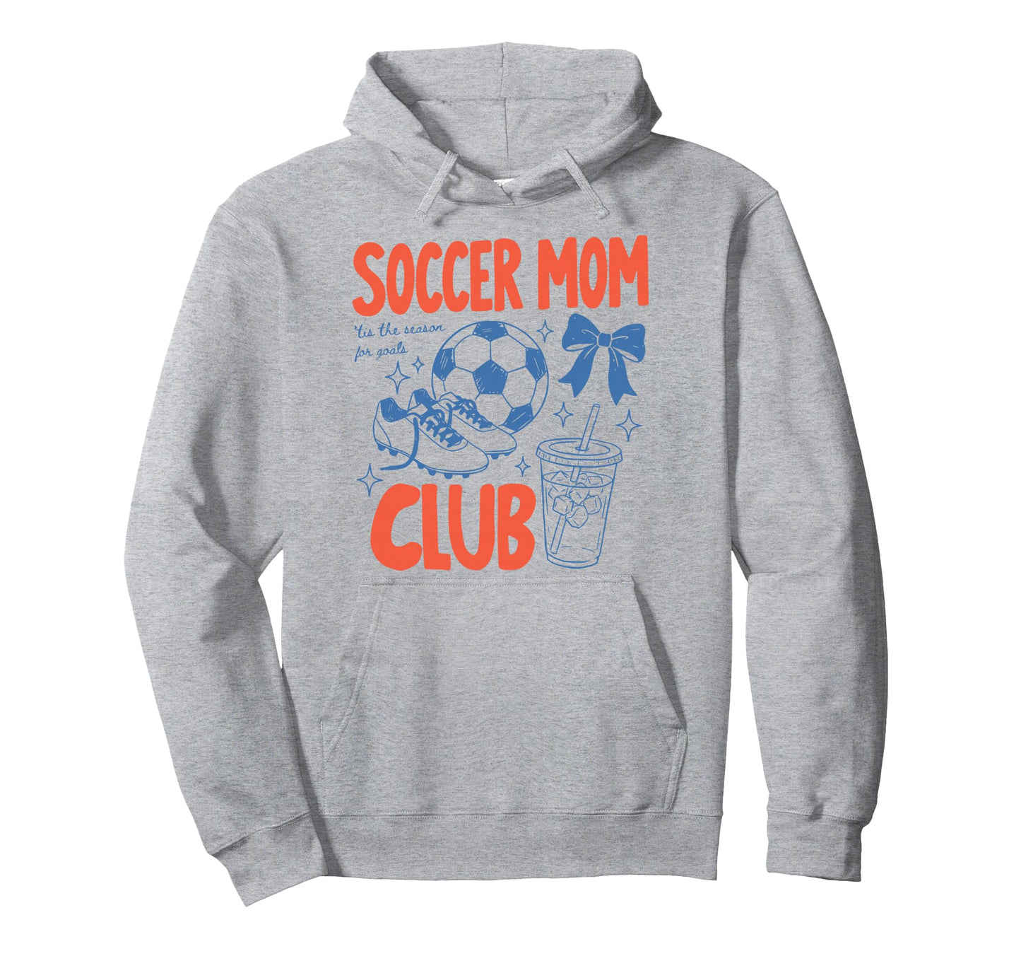 Soccer Moms Club Game Day Baller Mom Hoodie - Unique Graphic for Adults - T-Shirt, Sweatshirt, Hoodie