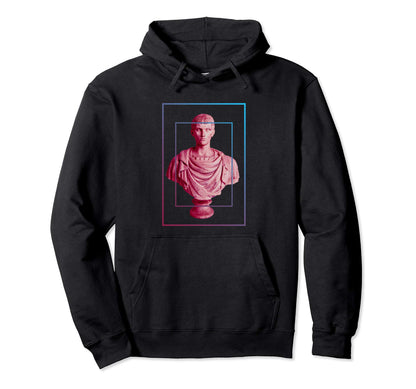 Roman Bust Vaporwave Aesthetic Bust Hoodie - Aesthetic Graphic for Adults - T-Shirt, Sweatshirt, Hoodie