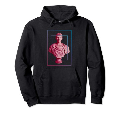 Roman Bust Vaporwave Aesthetic Bust Hoodie - Aesthetic Graphic for Adults - T-Shirt, Sweatshirt, Hoodie