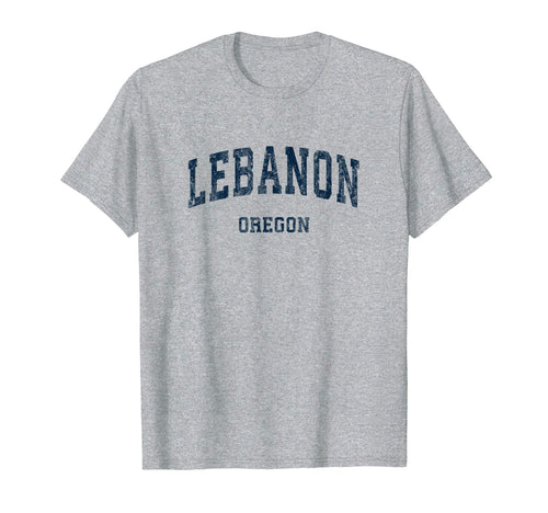 Lebanon Oregon Or Varsity Sports Navy T-Shirt - Unique Graphic for Adults - T-Shirt, Sweatshirt, Hoodie
