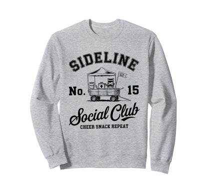 Sideline Social Club Soccer Mom Sweatshirt - Minimalist Print Men Women - T-Shirt, Sweatshirt, Hoodie