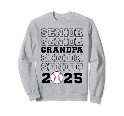 Class 2025 Baseball Grandpa Sweatshirt - Minimalist Print for Adults - T-Shirt, Sweatshirt, Hoodie