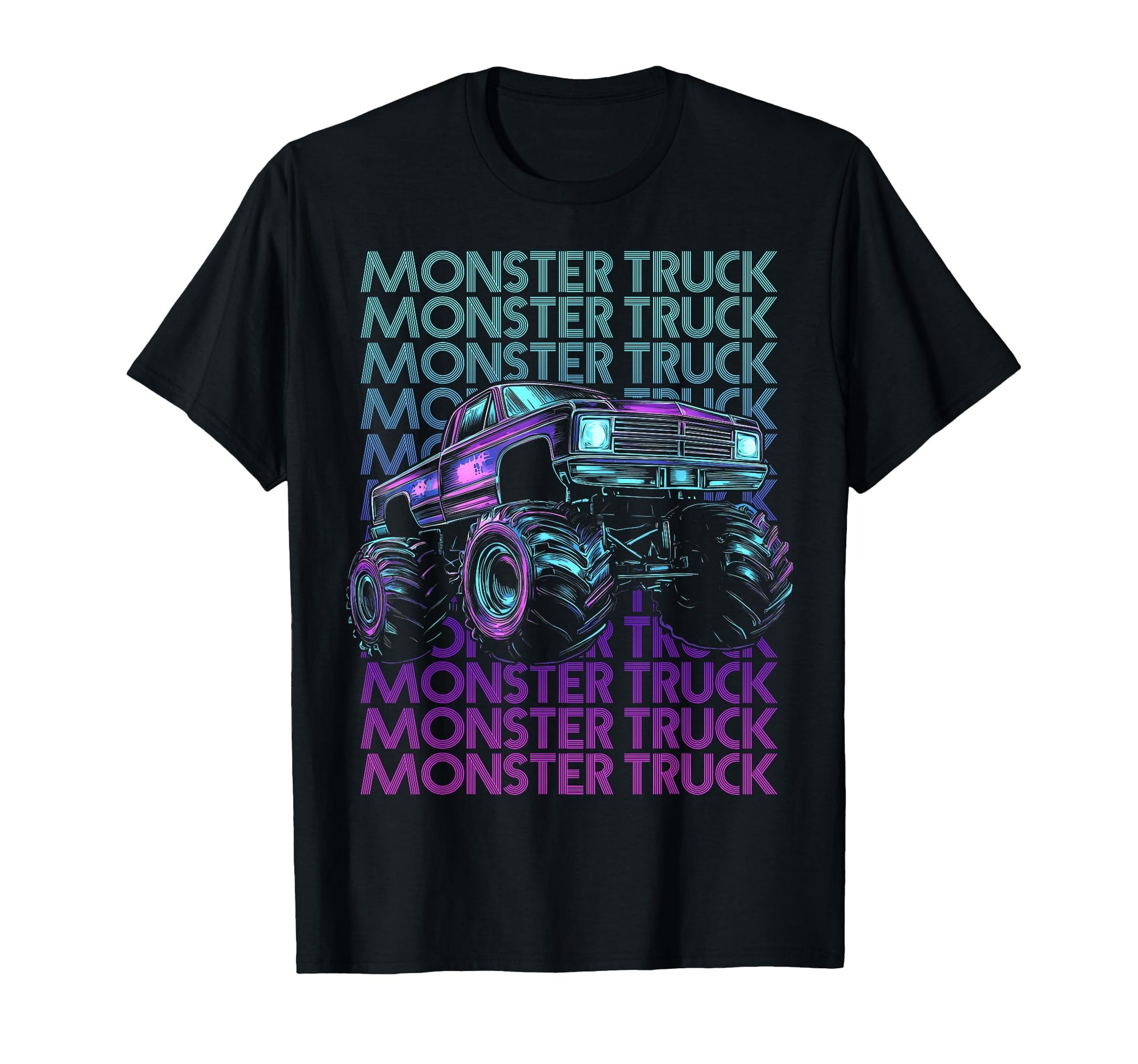 Monster Trucks 4 Wheeler Offroad T-Shirt - Custom Art Print for Adults - T-Shirt, Sweatshirt, Hoodie